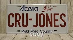 CRU Jones License Plate Replica RAD Movie Prop Alberta Canada BMX Mongoose xz