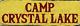Camp Crystal Lake Slim Tin Sign Wall Decor 16 X 4
