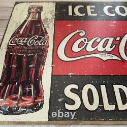 Coca Cola Tin Sign Vintage