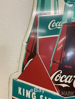 Coca Cola Vintage 6 Pack Tin Sign 30 x 36