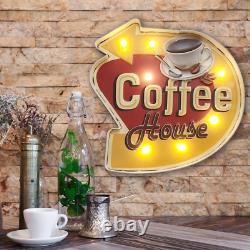 Coffee Sign, Metal Wall Decorations, Retro Tin Vintage Decor Signs, Handmade Wal