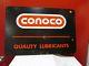 Conoco Oil Vintage Tin Sign Continental Oil Company Rare Black And Red Sign