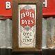 Dy-o-la Dyes Vintage Antique Shop Display Cabinet Door Tin Sign Rare