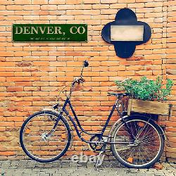 Denver, CO City Sign Rustic Vintage Metal Art Wall Decor Office/Home/Classroom x
