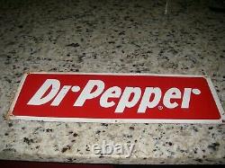 Dr. Pepper Vintage Sign Original Metal Tin Tacker 20 X 7 Soda Pop old sign