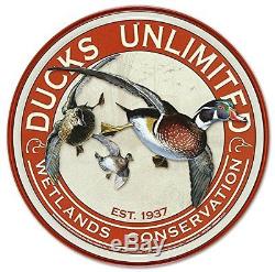 Ducks Un Round Retro Vintage Tin Sign 12 x 12in, New