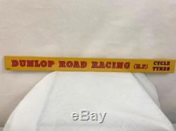 Dunlop Road Racing Cycle Tyre Vintage Garage Advertising Tin Shelf Strip Sign
