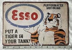 ESSO Put A Tiger In Your Tank Retro 12 X 8 Tin Sign Reproduction Vintage Style