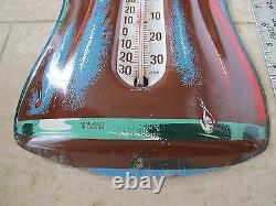 EXTRA LARGE Vintage 29 Coca Cola Sign Bottle Thermometer Tin LITHO Advertising
