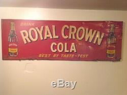 Early Vintage Royal Crown Cola Tin Sign