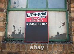 Eze-Orange Soda Menu Sign Vintage Chalkboard Tin Menu Board Fresh Fruit Drink A+