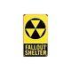 Fallout Shelter Warning Tin Metal Vintage Sign Reproduction