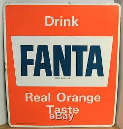 Fanta Orange Tin Sign. NICE. Vintage/Original