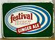 Festival Dry Ginger Ale Tin Sign. 1963. Vintage/original