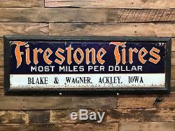 Firestone, Vintage, collectables, gas oil, tin painted, signs