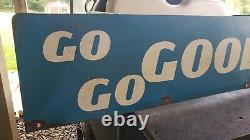 Goodyear Tin Vintage Advertising Sign Gas Oil Garage