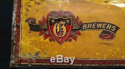 Gunther Beer Baltimore Brewery large original vintage tin sign 36 inches wide
