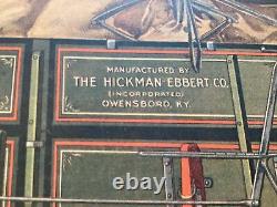 Hickman-Ebbert wagon Company vintage tin Advertising Sign
