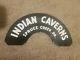 Indian Caverns Spruce Creek Pa Metal Tin Sign Vintage 1950 Old Original Park Art