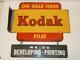 Kodak Film On Sale Here We Do Printing Vintage 2 Side Tin Flange Sign Usa A6-806