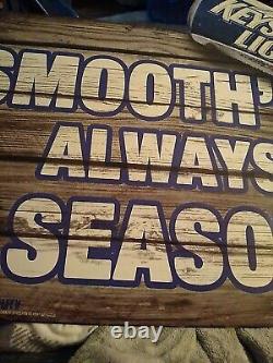 Keystone Light Beer Smooth's Always In Season metal tin Cool Sign. 2013