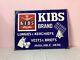 Kibs Vests Briefs Original Antique Vintage Advt Tin Enamel Porcelain Sign Board