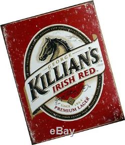 Killian's Beer Logo Distressed Retro Vintage Tin Sign