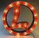 Lionel Vintage Marquee Lighted Sign Train Illuminated Rust Finish Metal 6-42024