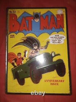 Lot of 10 rare vintage Batman and Robin Retro Vtg DC Comic TIN SIGN+more! #139