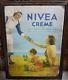 Museum Rare 1920s Nivea Creme Vintage Cream Tin Antique Litho Print Poster Sign