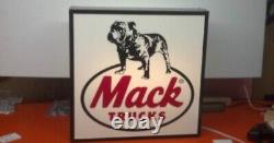 Mack truck sign light up dealership style led wall mount sign 21 by 21 by 4