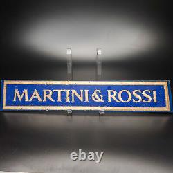 Martini & Rossi Collectible Tin Sign Vintage Bar Decor