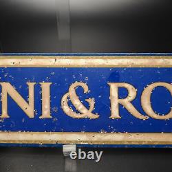 Martini & Rossi Collectible Tin Sign Vintage Bar Decor