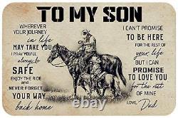 Metal Signs Vintage Cowboy Father and Son Bedroom Wall Decoration Tin Sign Resta