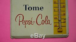 Mexican Mexico Vintage Tin Pepsi Cola thermometer Beautiful 1950s RARE