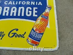 Mission Orange Vintage Soda Tin Sign