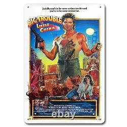 Movie Poster Series Metal Retro Signs Plaques- Big Trouble in Little China F