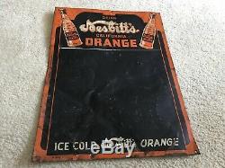NESBITTS California Orange Vintage Tin Advertising Chalkboard
