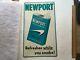 Newport Cigarettes Vintage Tin Advertising Sign