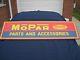Nos Vintage Mopar Parts And Accessories Embossed Tin Sign, Exceptional