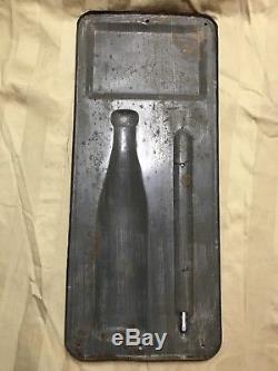 Old / Aged / Vintage Royal Crown Cola Thermometer RC Metal / Tin Soda Sign