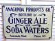 Old Vintage Tin Sign Sarsaparilla Antique Ginger Ale Soda Primitive Steampunk