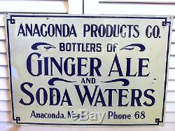 Old Vintage Tin Sign Sarsaparilla Antique Ginger Ale Soda Victorian Steampunk