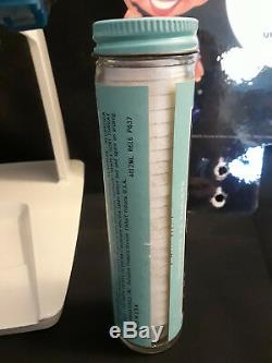 Old Vtg Collectible Alka Seltzer Dispenser Complete & Working Sign And Container
