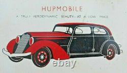 Original 1935's Old Antique Vintage Very Rare Vintage Car Adv. Tin Sign Board