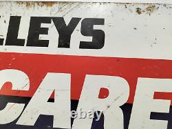 Original Vintage Automotive Car Tin Sign Selleys Car Care Display Metal Sign -AF