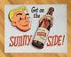 Original Vintage Sunshine Brewing Co Tin Beer Advertising Sign Reading Pa