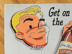 Original Vintage Sunshine Brewing Co Tin Beer Advertising Sign Reading PA