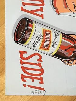 Original Vintage Sunshine Brewing Co Tin Beer Advertising Sign Reading PA
