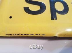 Original Vintage Tin Sign Metal BOSCH SUPER Spark Plugs Gas Oil Auto 10 x 24 In
